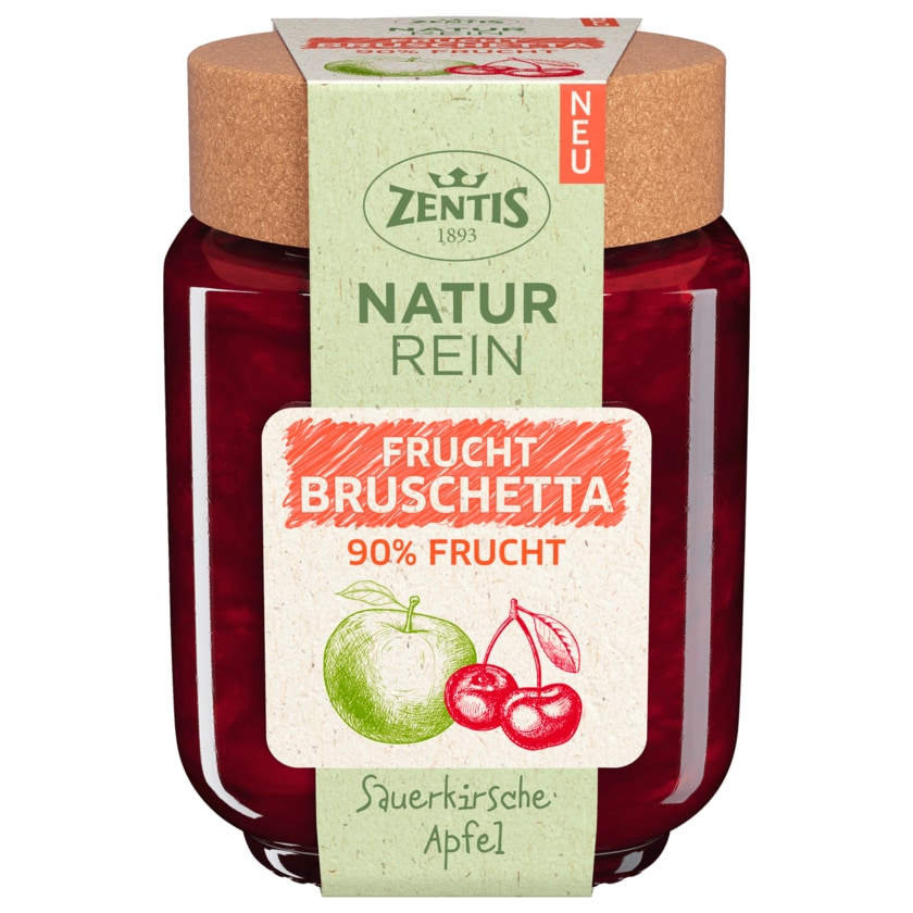 Zentis Frucht Bruschetta Sauerkirsche Apfel 200g